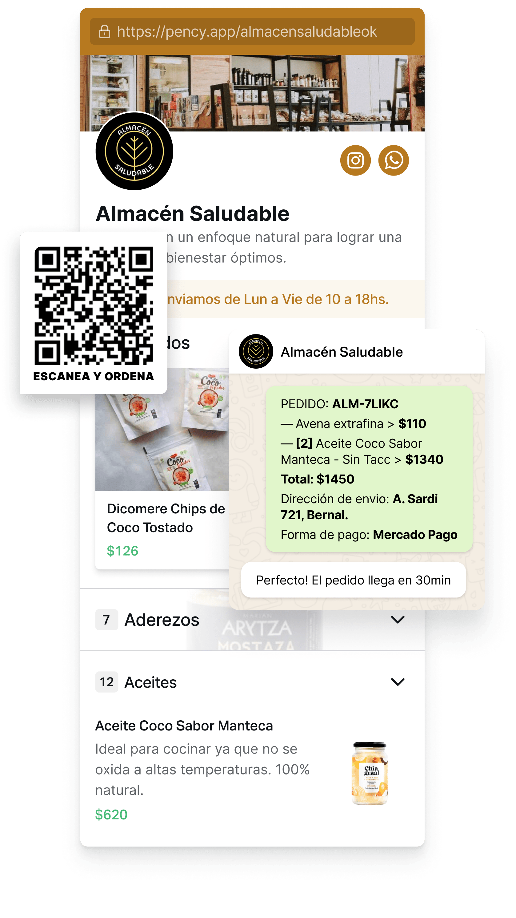 Vende online gratis con Pency